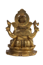 Brass Royal Ganesha Idol - Image 3