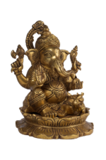 Brass Royal Ganesha Idol - Image 4