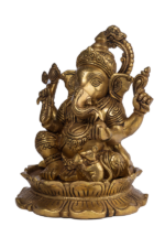 Brass Royal Ganesha Idol - Image 5