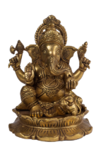 Brass Royal Ganesha Idol - Image 6
