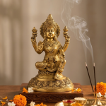 Brass Goddess Lakshmi Idol