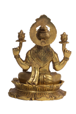 Brass Goddess Lakshmi Idol - Image 4
