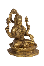 Brass Goddess Lakshmi Idol - Image 5