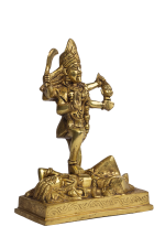 Brass Goddess Pratyangira / Kali Idol - Image 3