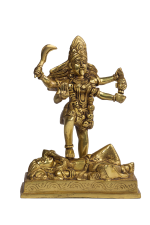 Brass Goddess Pratyangira / Kali Idol - Image 4