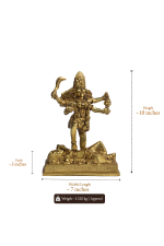 Brass Goddess Pratyangira / Kali Idol - Image 2