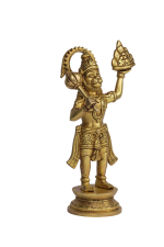 Brass Dronagiri Sanjeevani Hanuman Idol - Image 5