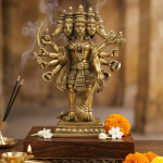 Brass Standing Panchamukhi Hanuman Idol