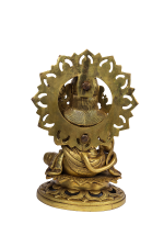 Brass Prasanna Anjaneya Idol with Prabhavali - Image 6