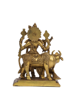 Brass Venugopala Krishna with Cow Idol - Image 6